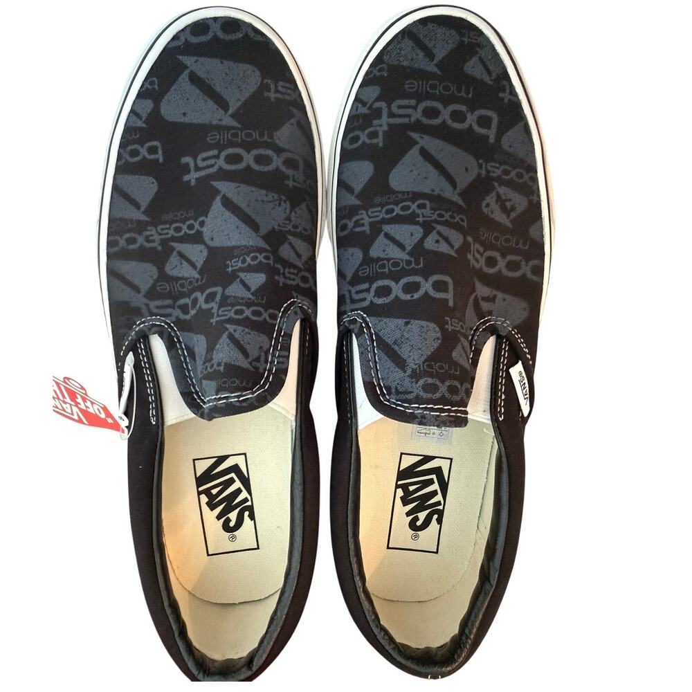 Vans Boost Mobile Sneakers Men 7.5 Women 9 Black Skateboarding Streetwear Y2K